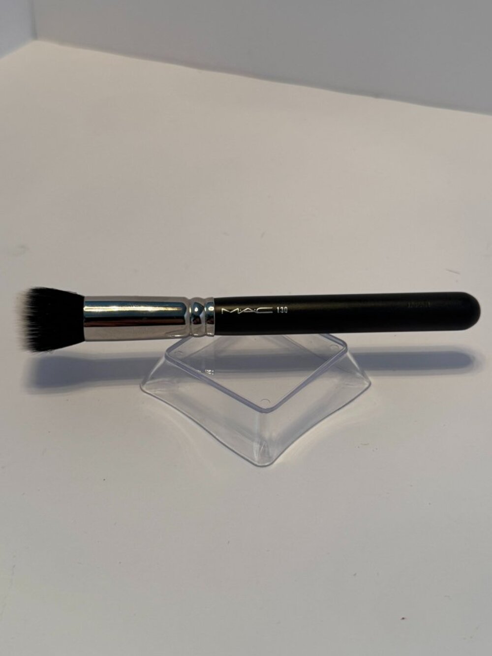 MAC 130 Short Duo Fibre Brush - Rare Discontinued Vintage Natural Hair Makeup
